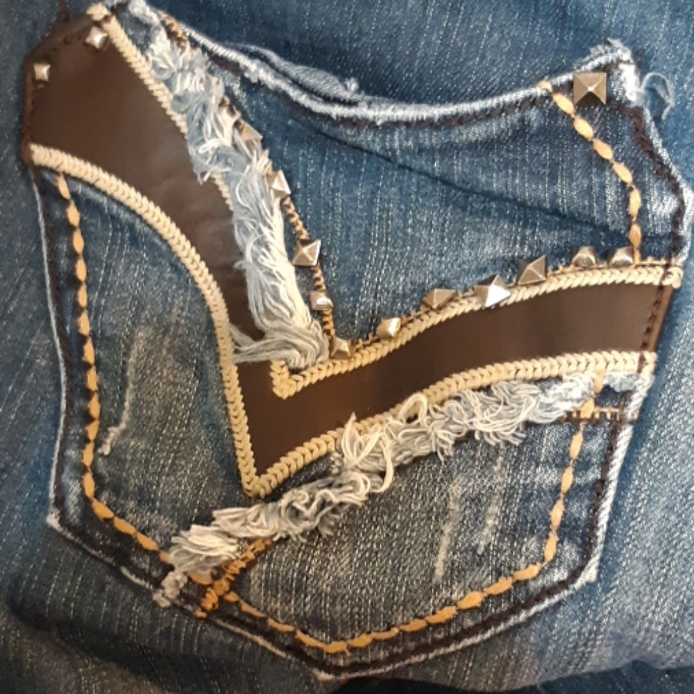 PETROL RYANN Womens Low Rise Sz 4 Denim jeans Cotton Spandex b22